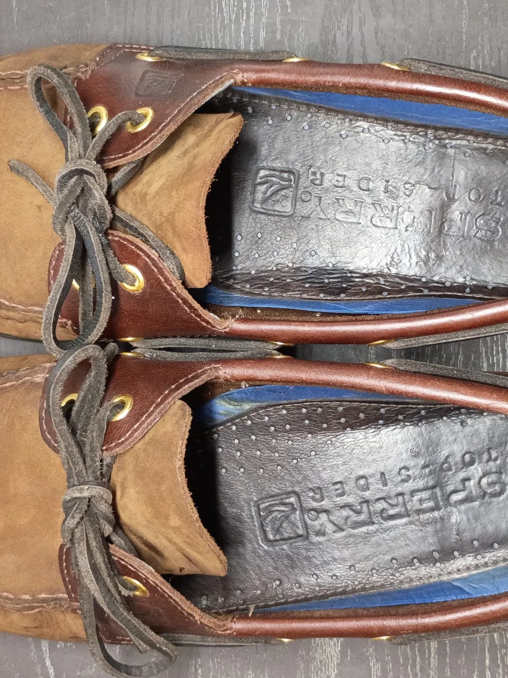 Sperry Brown Suede & Dark Brown Leather Boat Shoes. Men's 10M. Barely Worn!!!